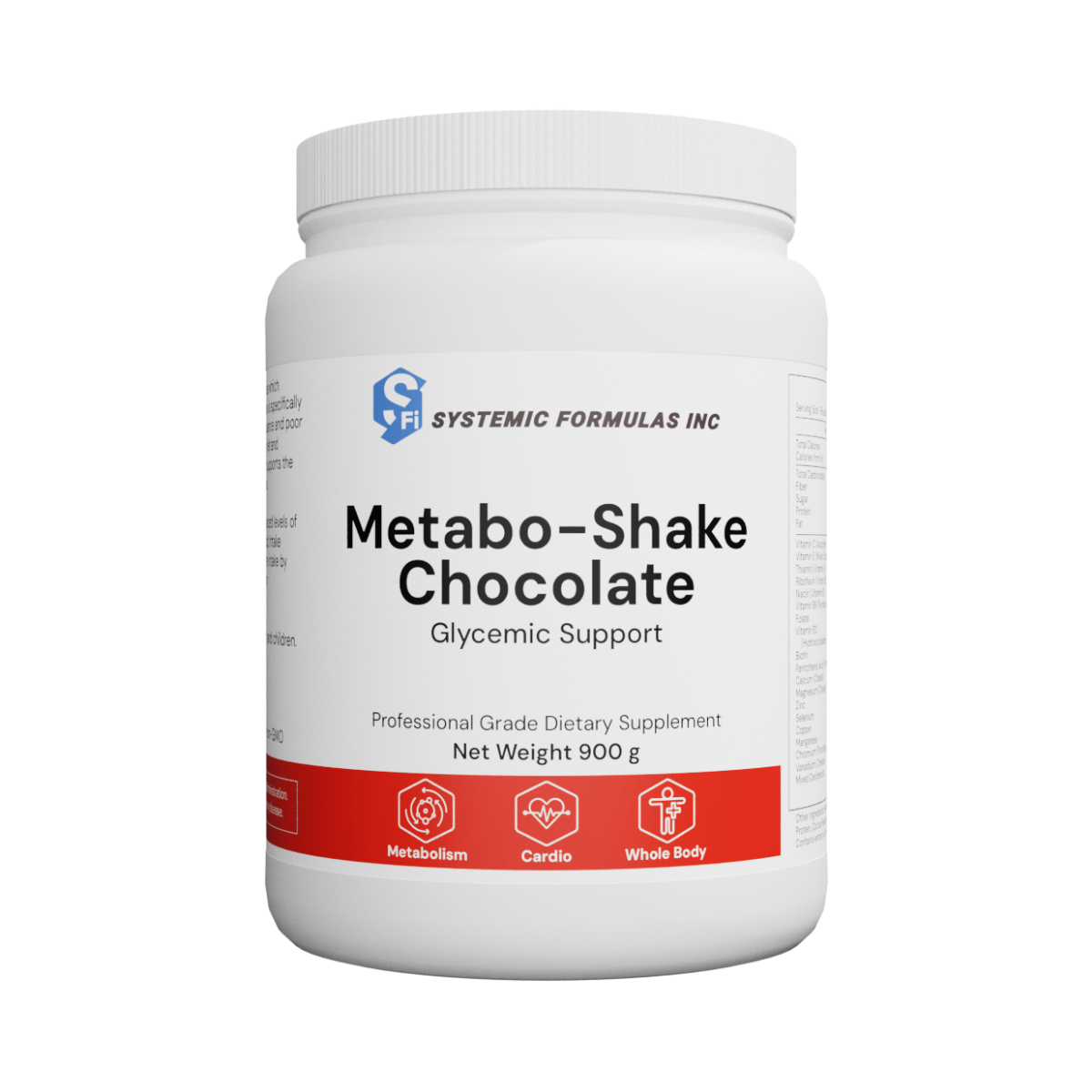 Metabo-Shake by Systemic Formulas (Chocolate or Vanilla)