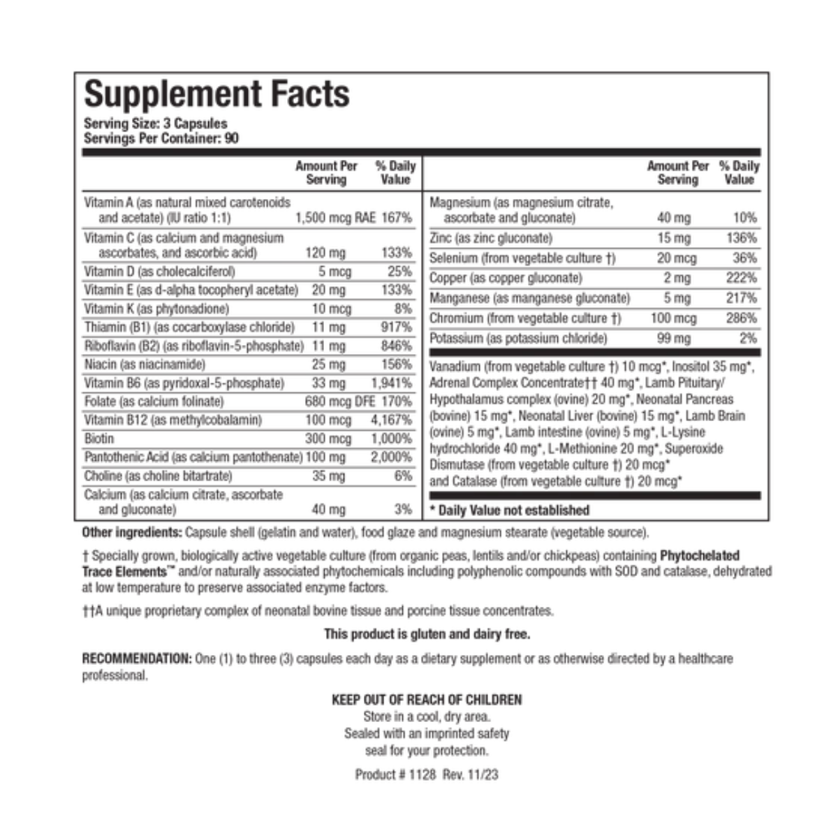 Bio-Glycozyme Forte (90 ct) by Biotics Research