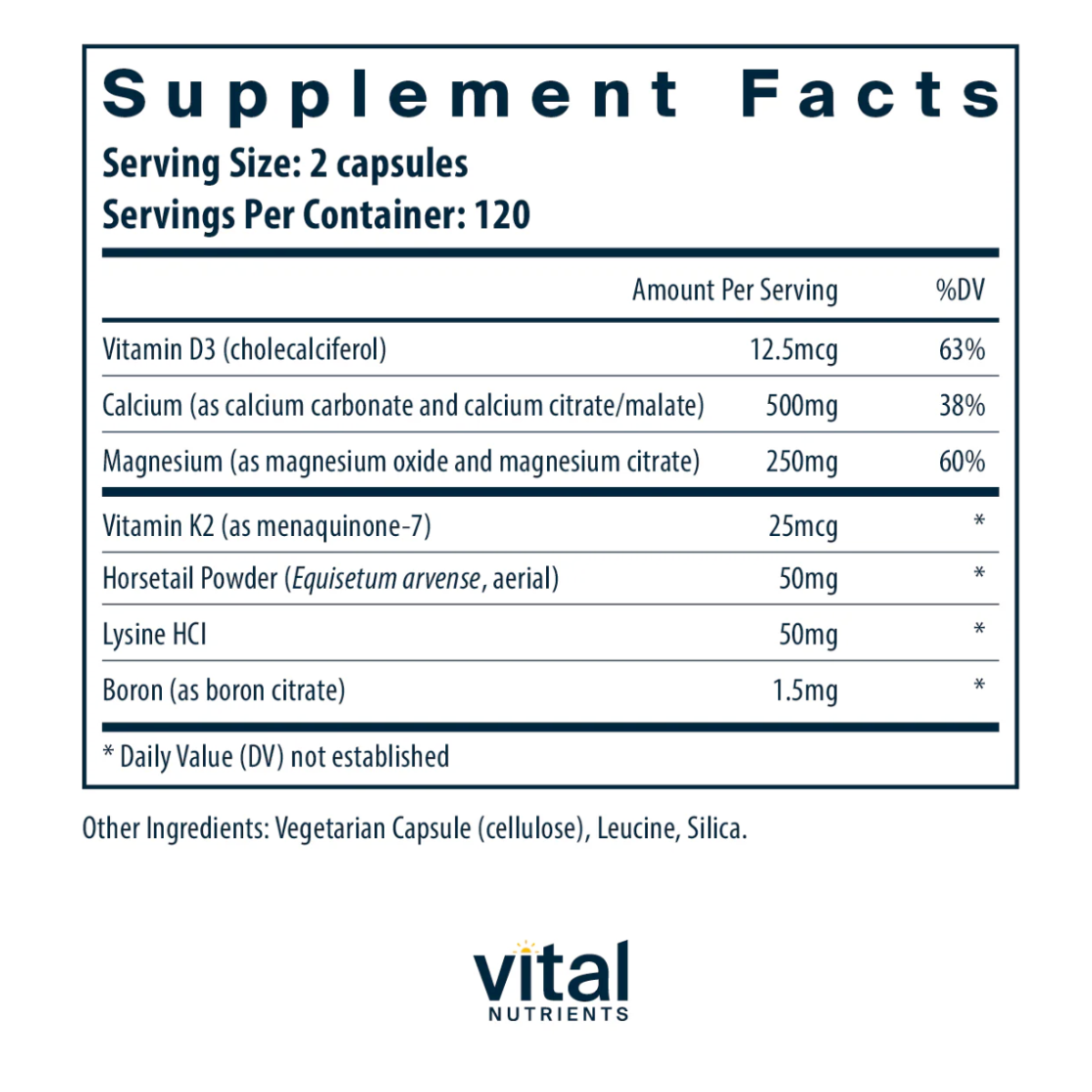 Osteo-Nutrients II (with Vitamin K2-7) by Vital Nutrients
