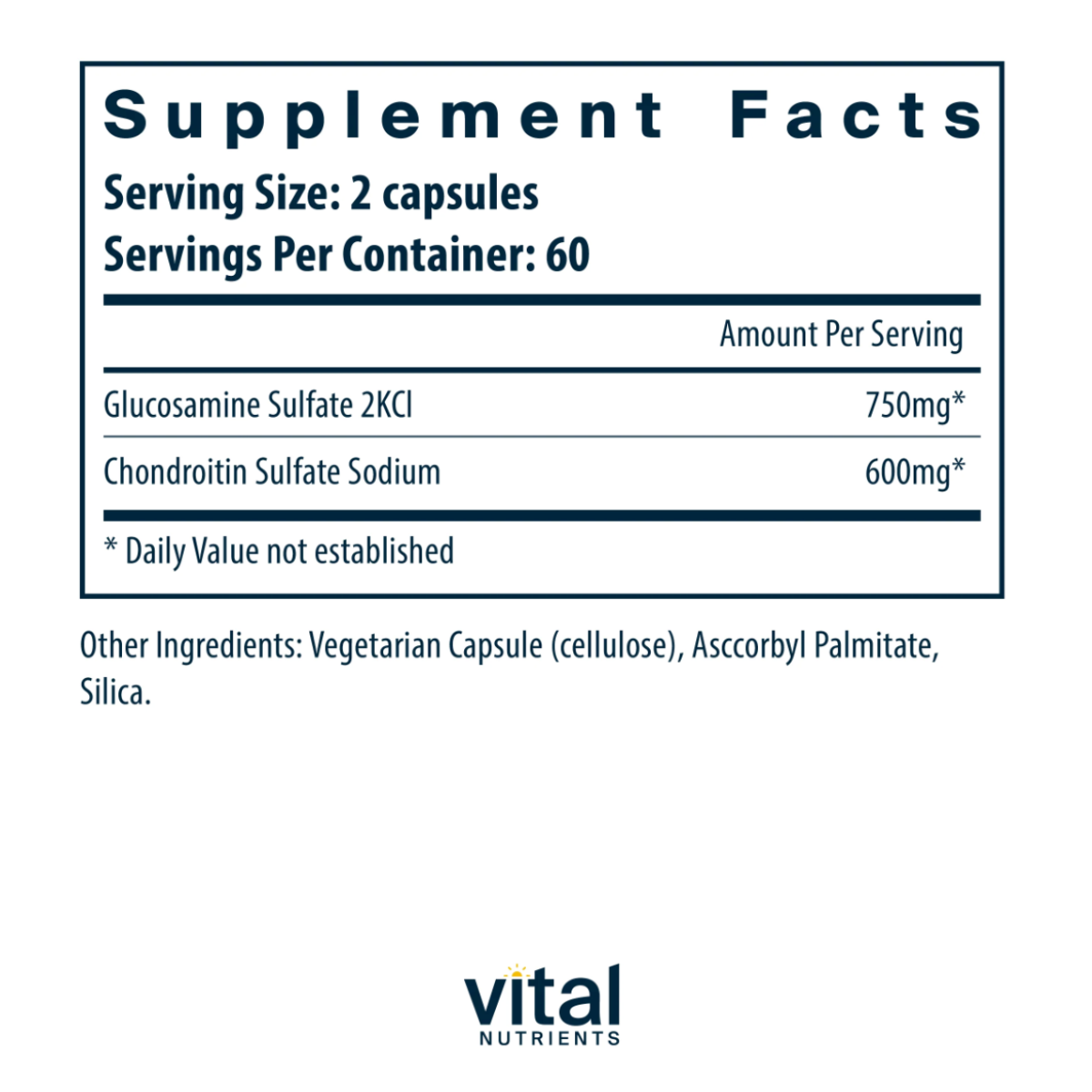 Glucosamine & Chondroitin by Vital Nutrients