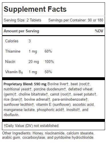 Cataplex B  (360 tablets) by Standard Process