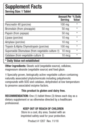 Intenzyme Forte (500 ct) by Biotics Research