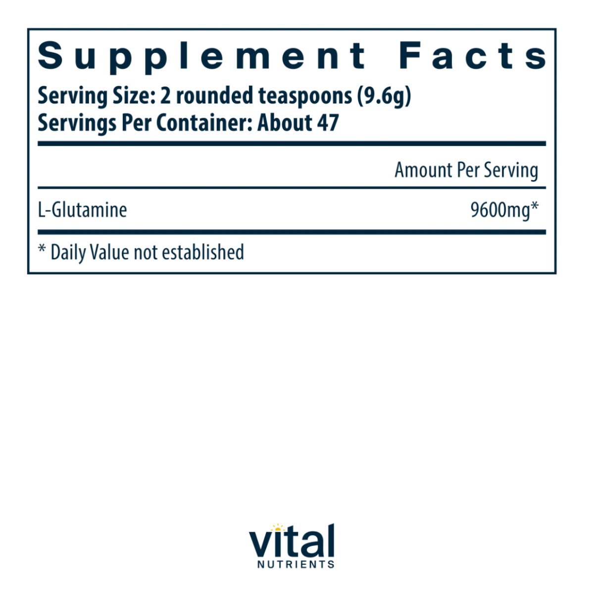 Glutamine Powder by Vital Nutrients