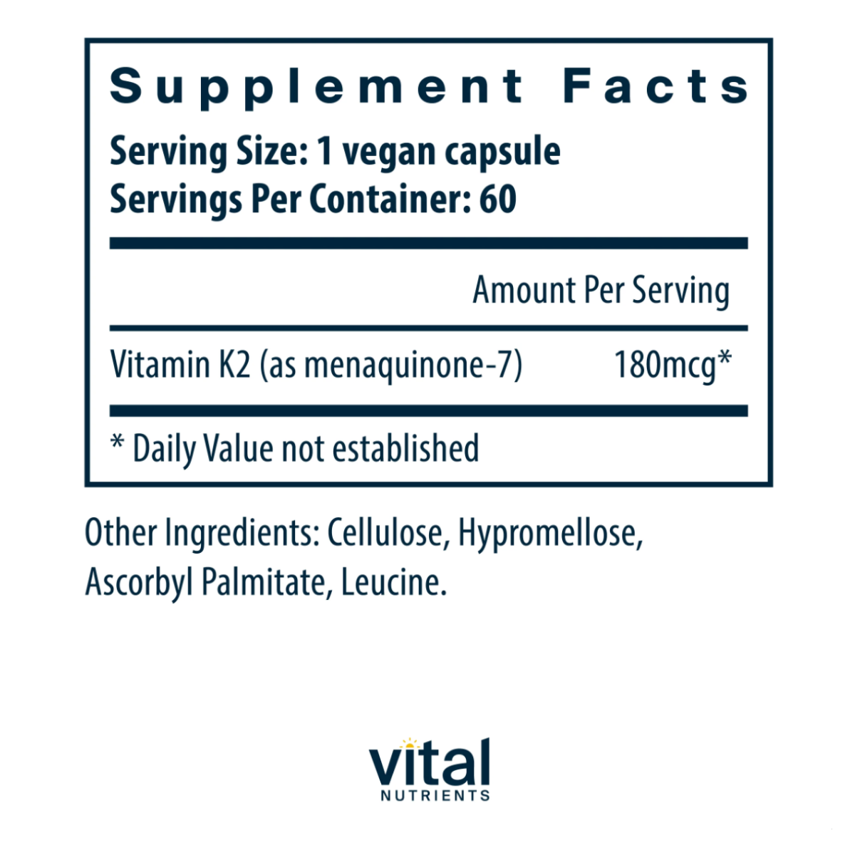 K2-7 by Vital Nutrients