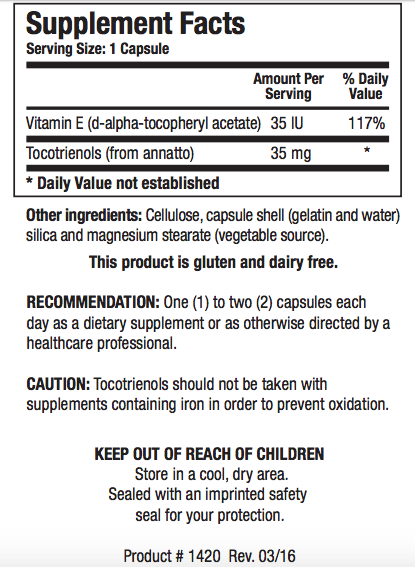 Tocotrienols by Biotics Research