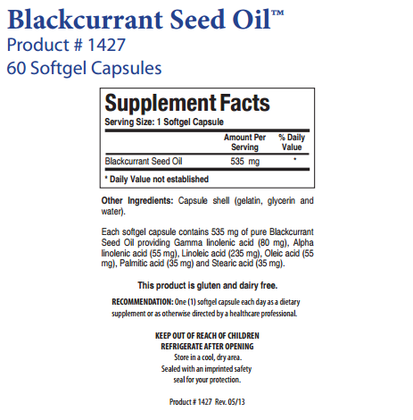 Blackcurrant Seed Oil by Biotics Research