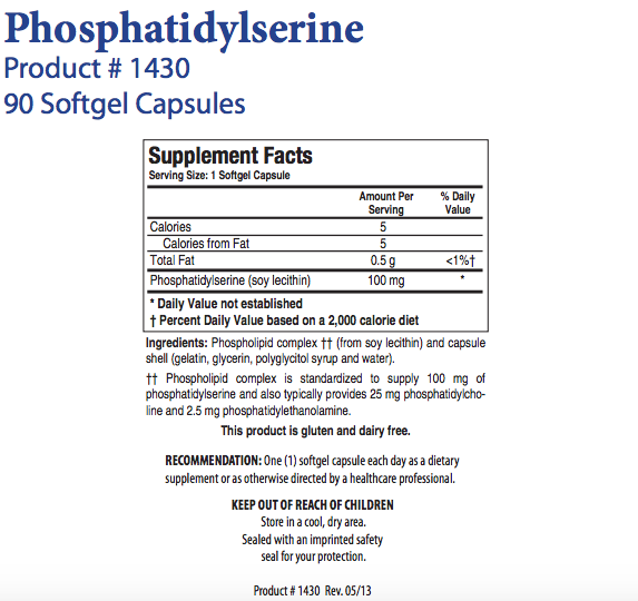 Phosphatidylserine by Biotics Research