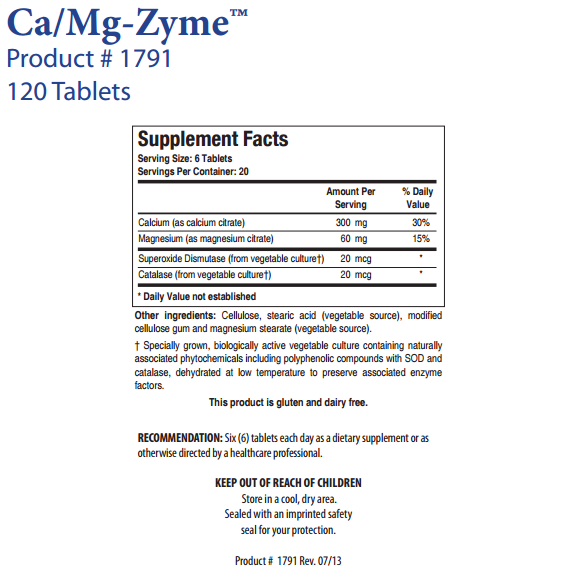 Ca/Mg-Zyme by Biotics Research