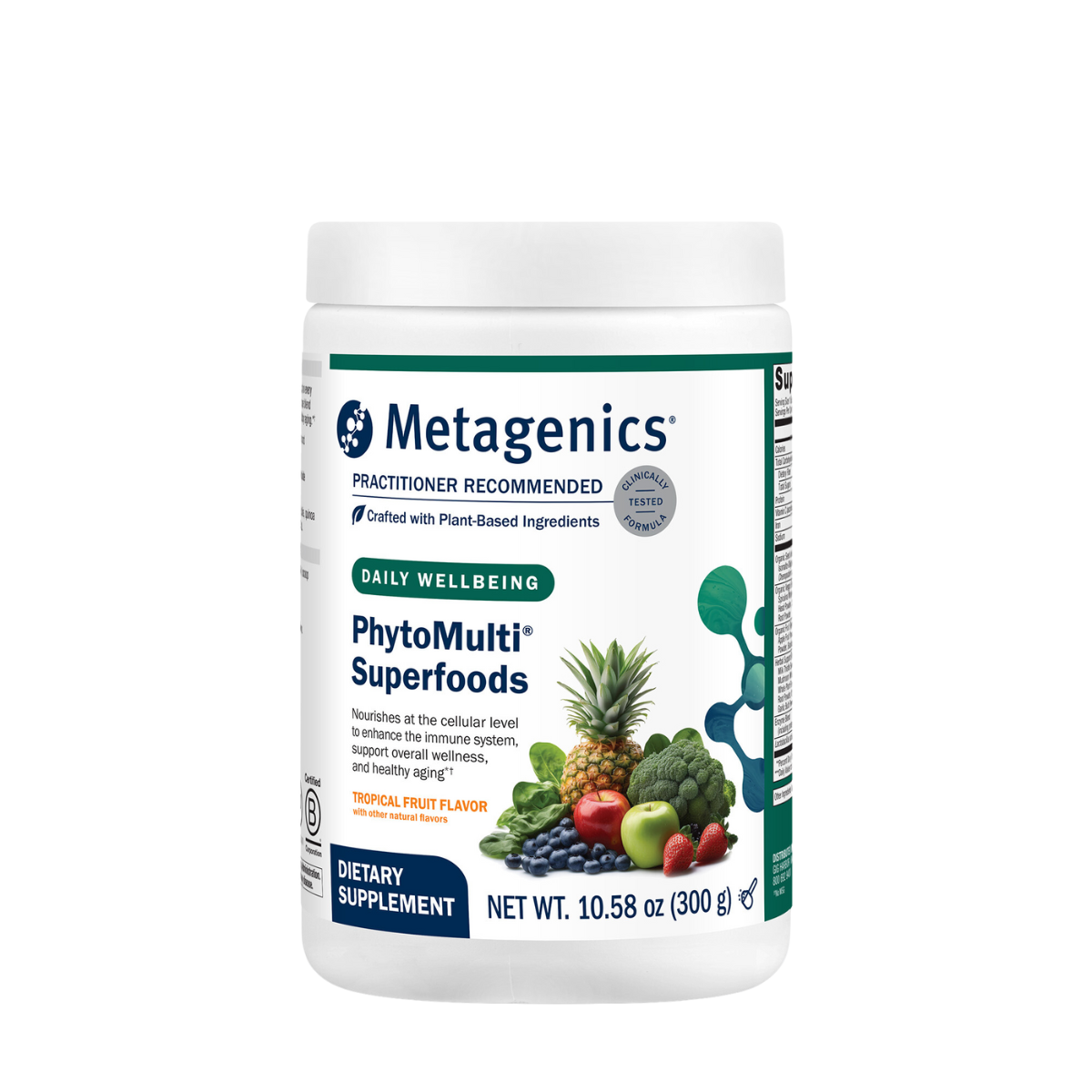 PhytoMulti Superfoods (formerly Phytoganix Tropical Fruit Canister) by Metagenics