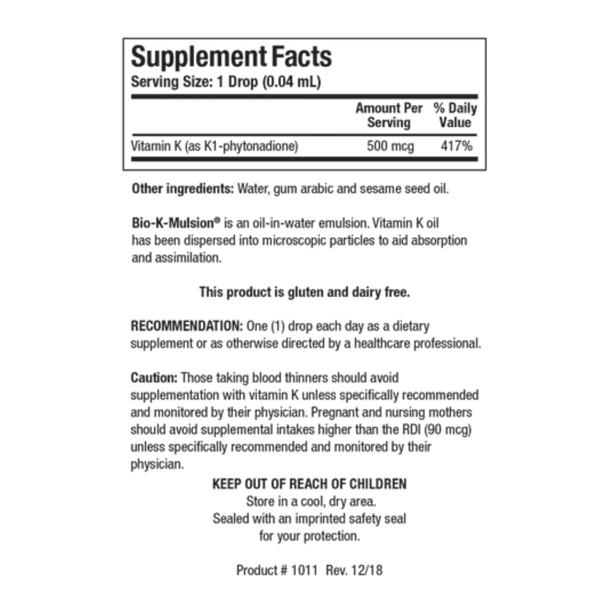 Bio-K-Mulsion by Biotics Research
