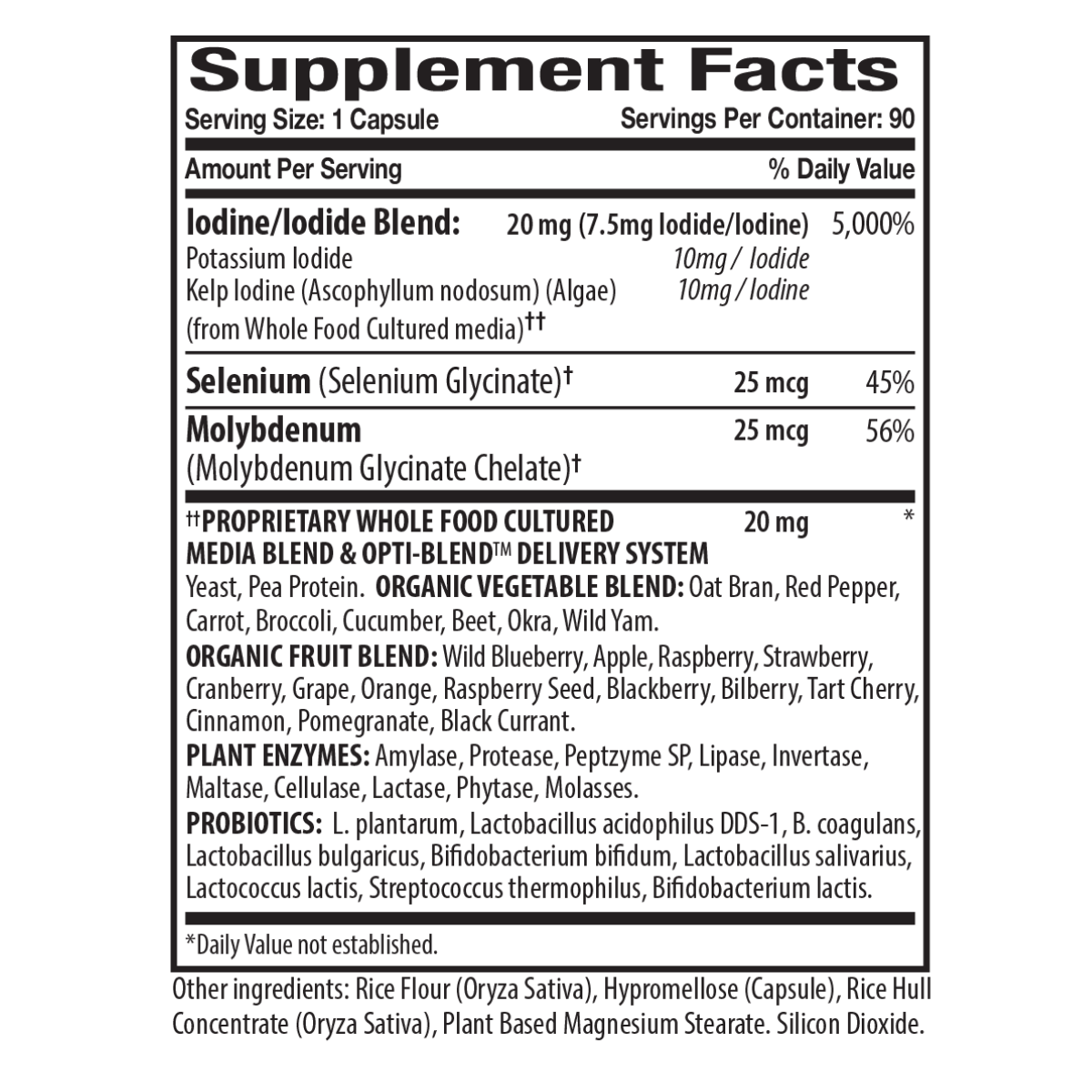 Opti Iodine 90 ct by Optimal Health Systems