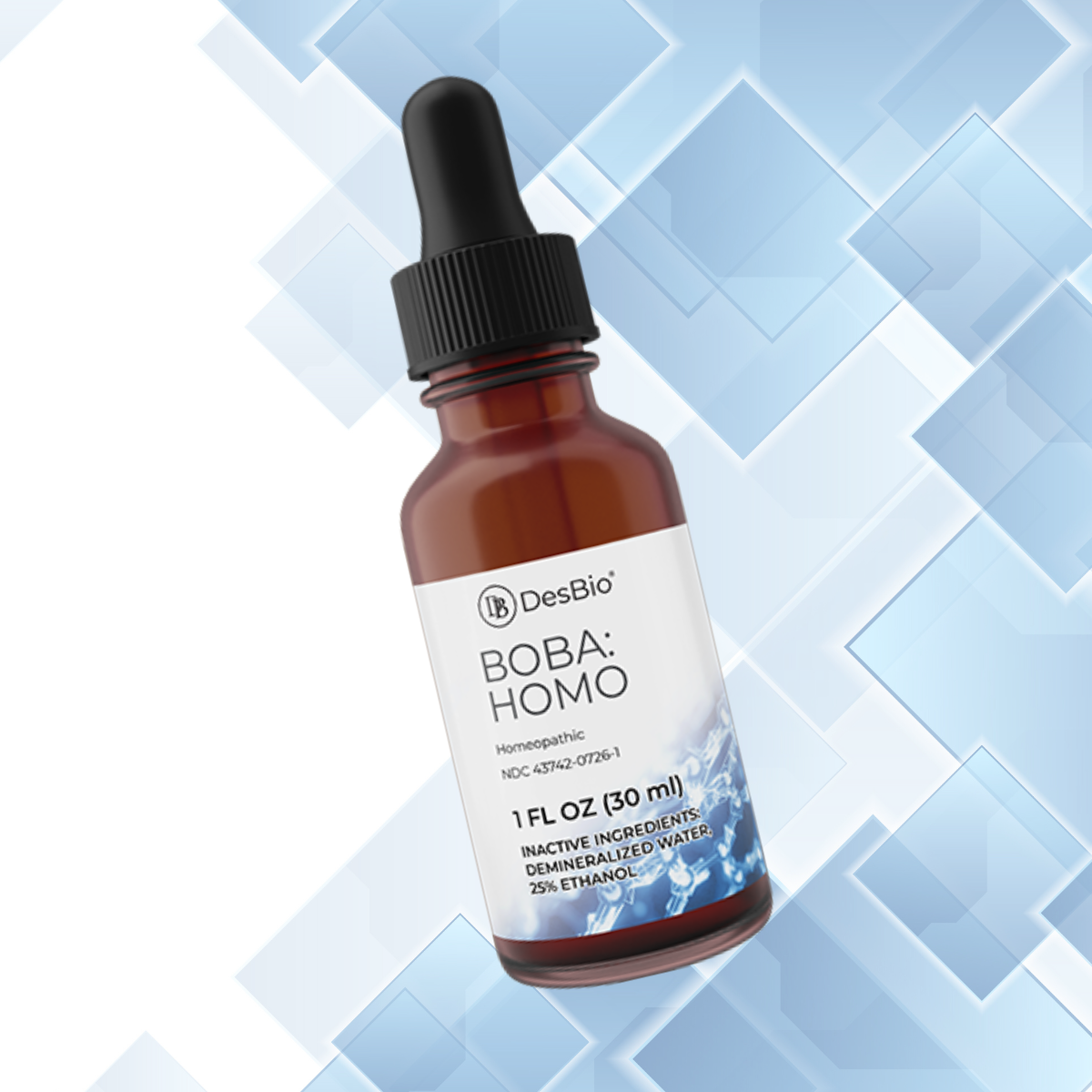 BOBA:HOMO formerly Borrelia-Babesia Homochord by DesBio,  series symptom relief, temporary relief of symptoms related to Lyme disease including rash, fever, chills, fatigue, migratory joint pain, memory loss, sleep problems, and rapid heart beat