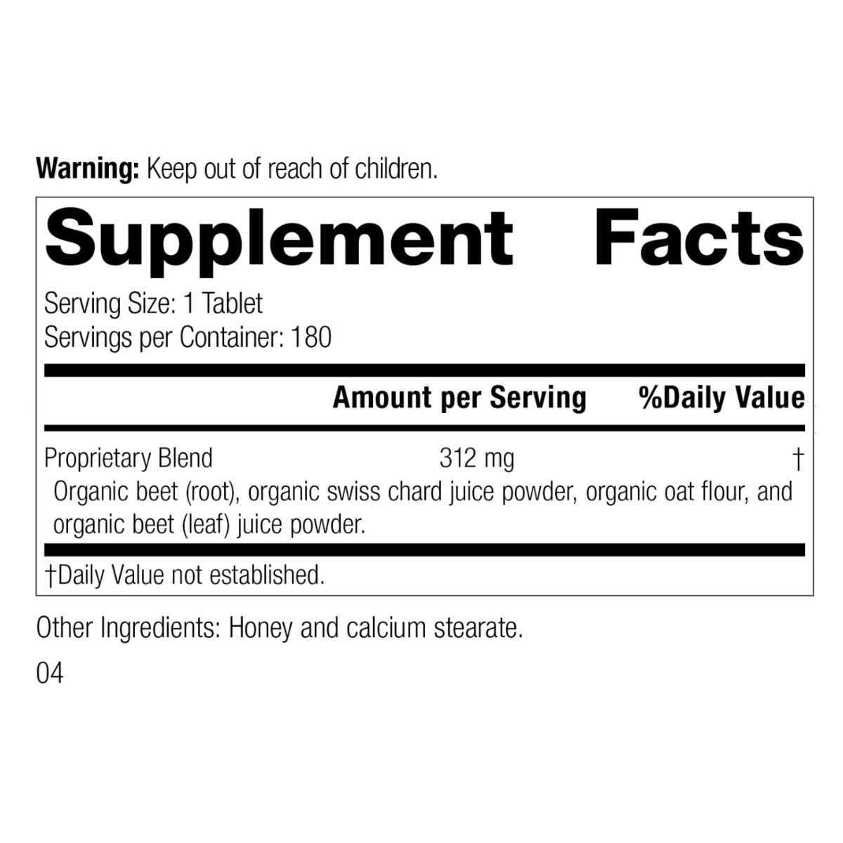 Betafood (180 tablets) by Standard Process