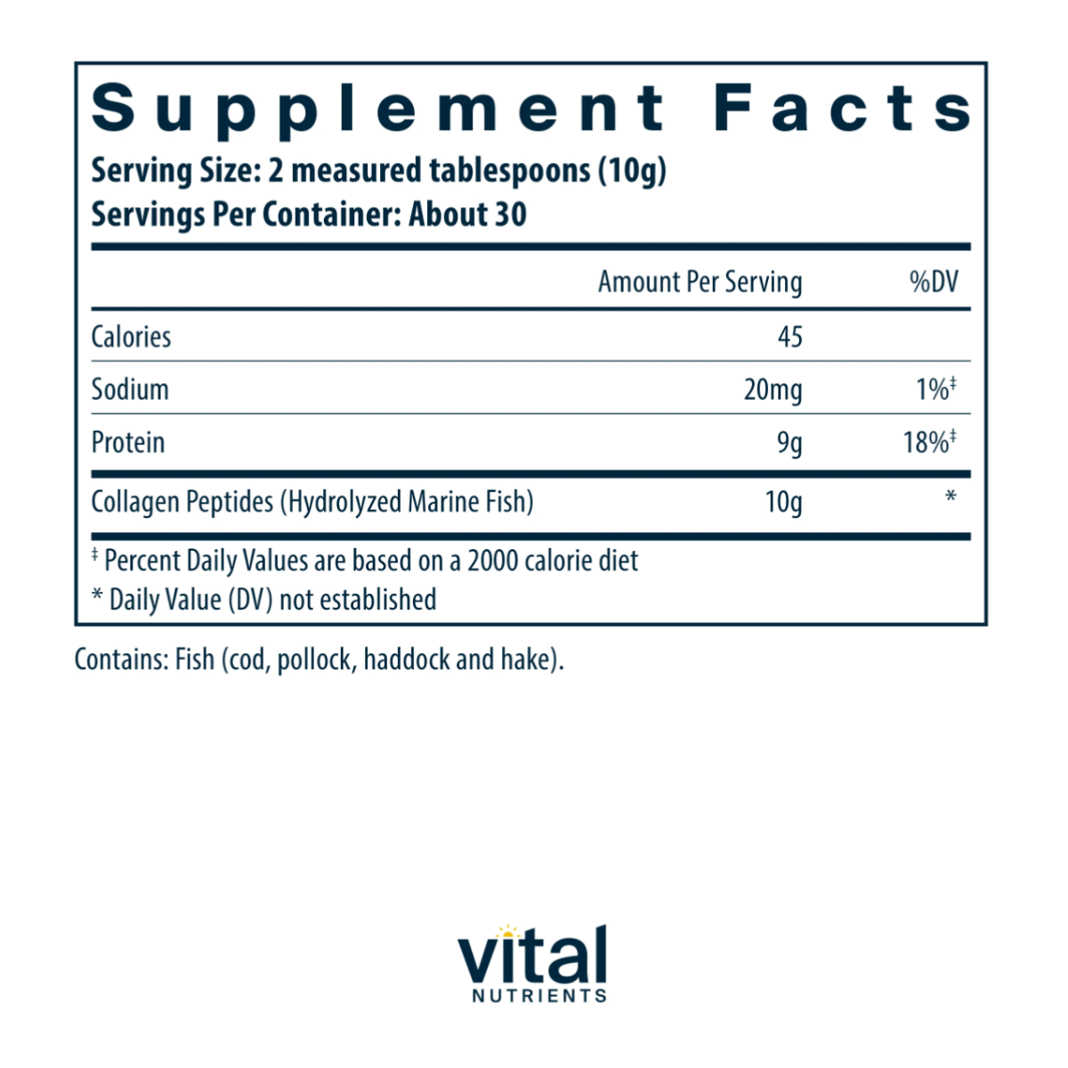Marine Collagen Wild-Caught Type I & III by Vital Nutrients