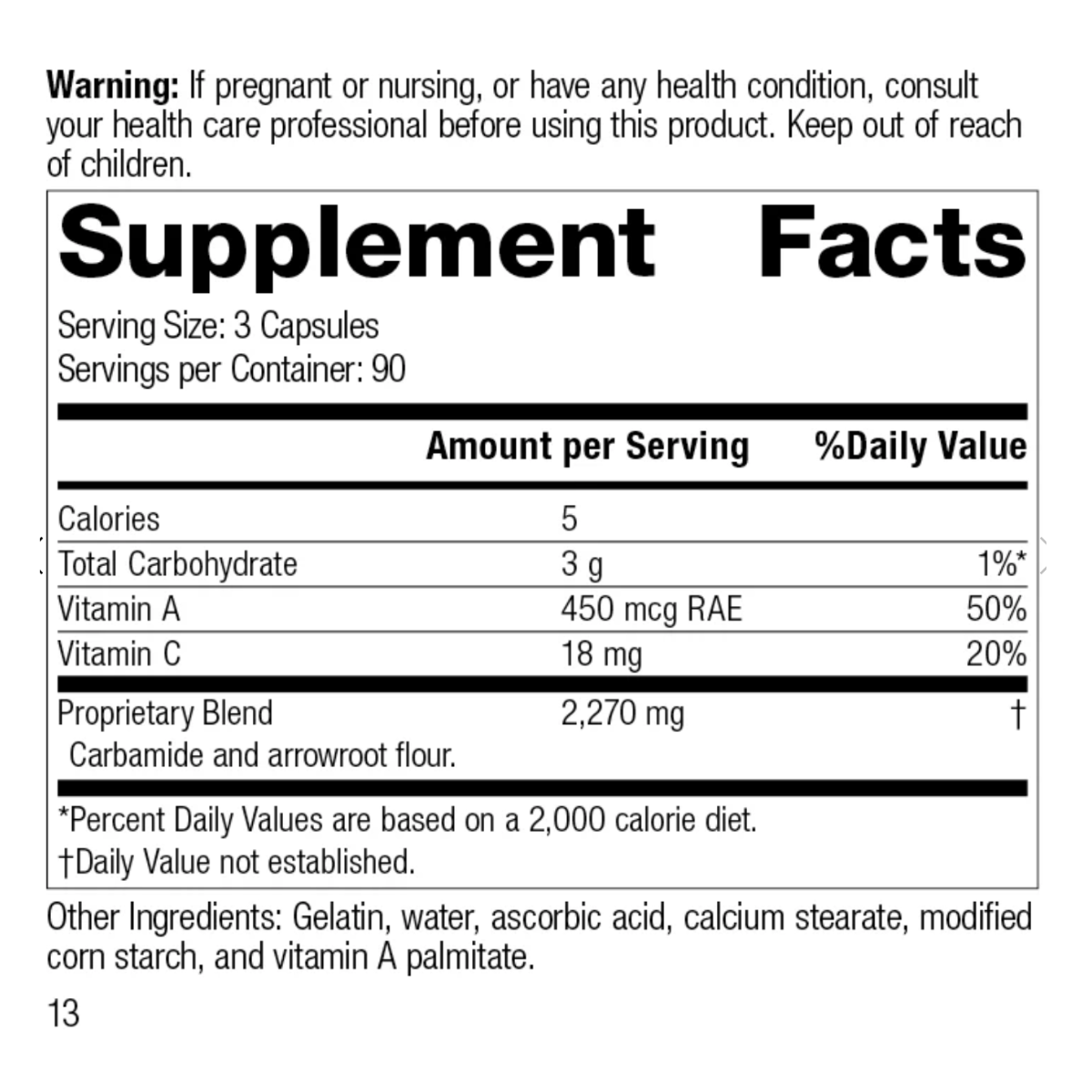 A-C Carbamide (270 capsules) by Standard Process