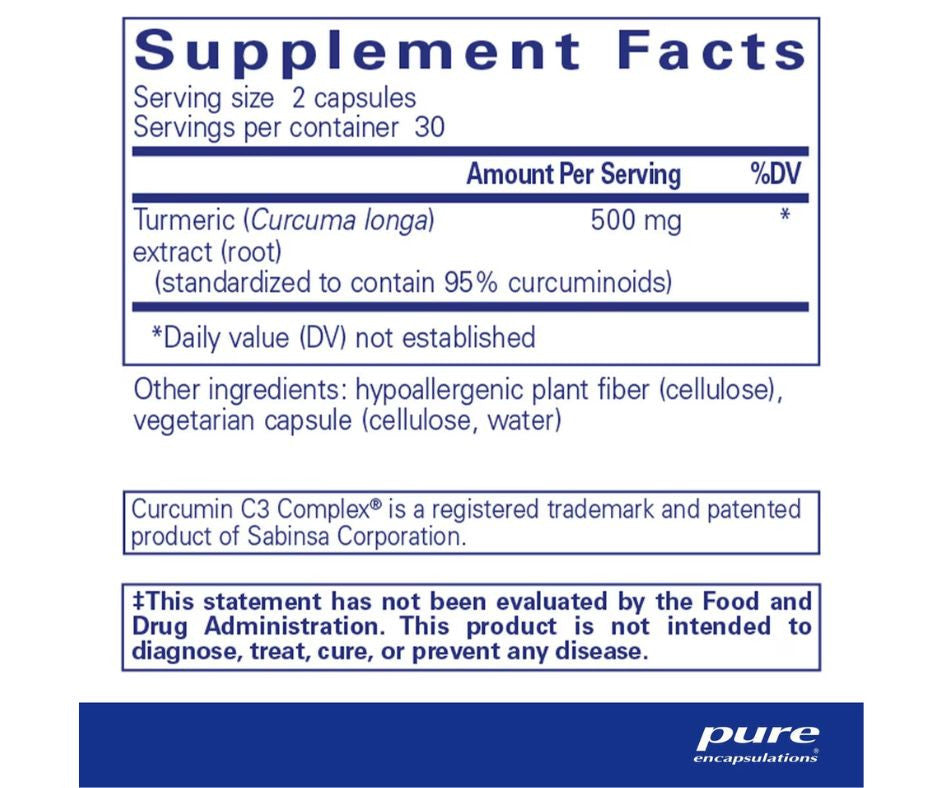 Curcumin 60 capsules  by Pure Encapsulations