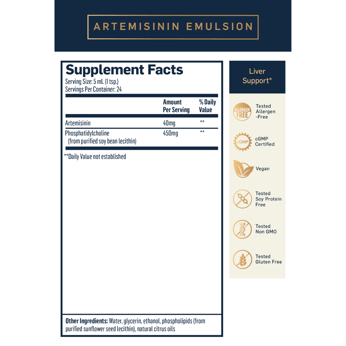 Artemisinin Emulsion by Quicksilver Scientific