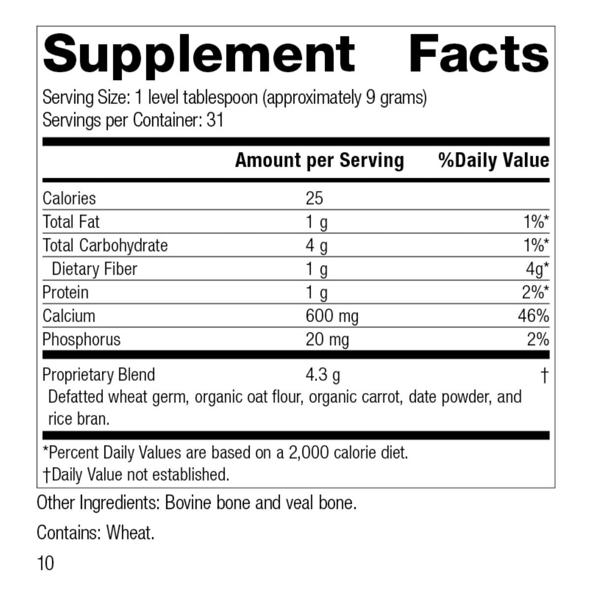 Calcifood Powder (10 oz) by Standard Process