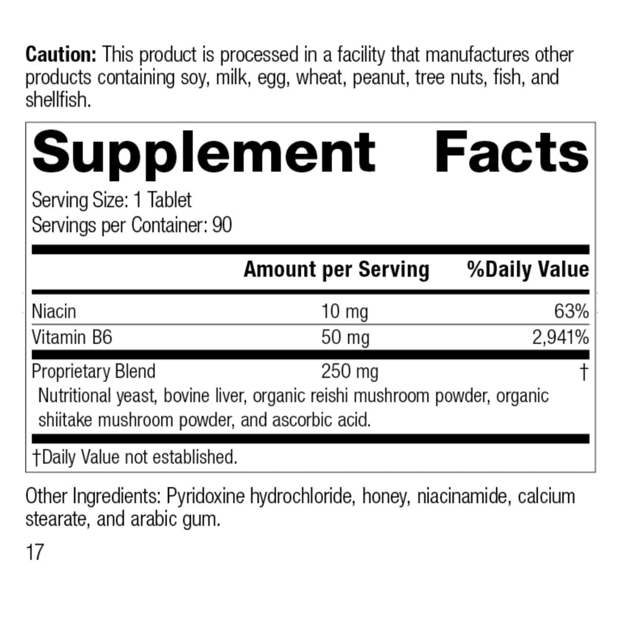 B6-Niacinamide (90 tablets) by Standard Process