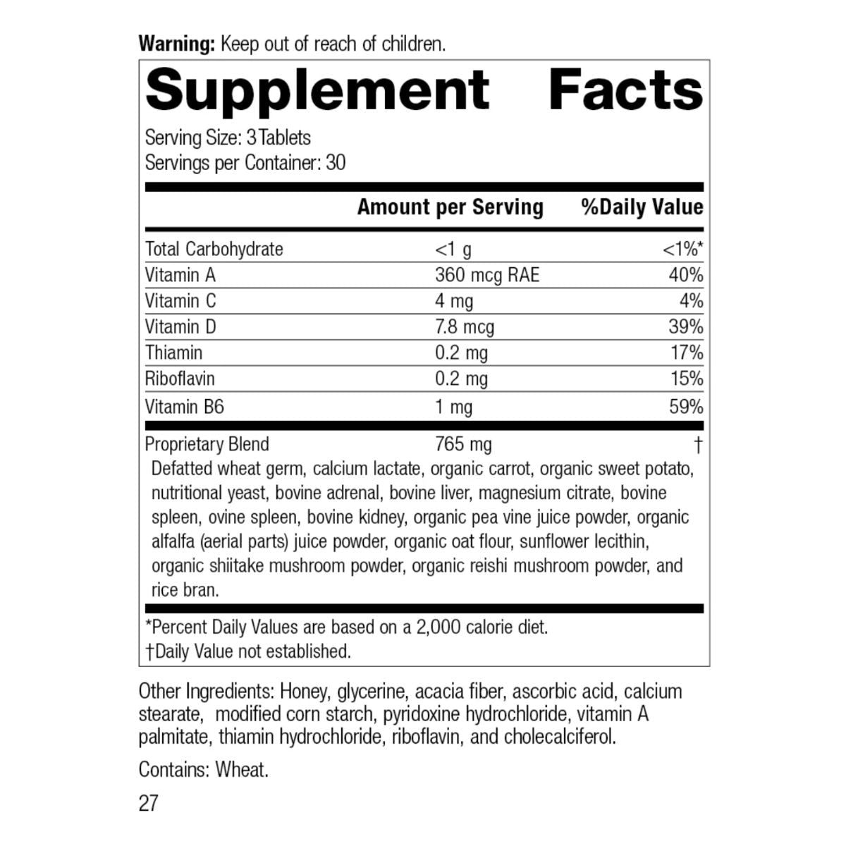 Catalyn (90 tablets) by Standard Process