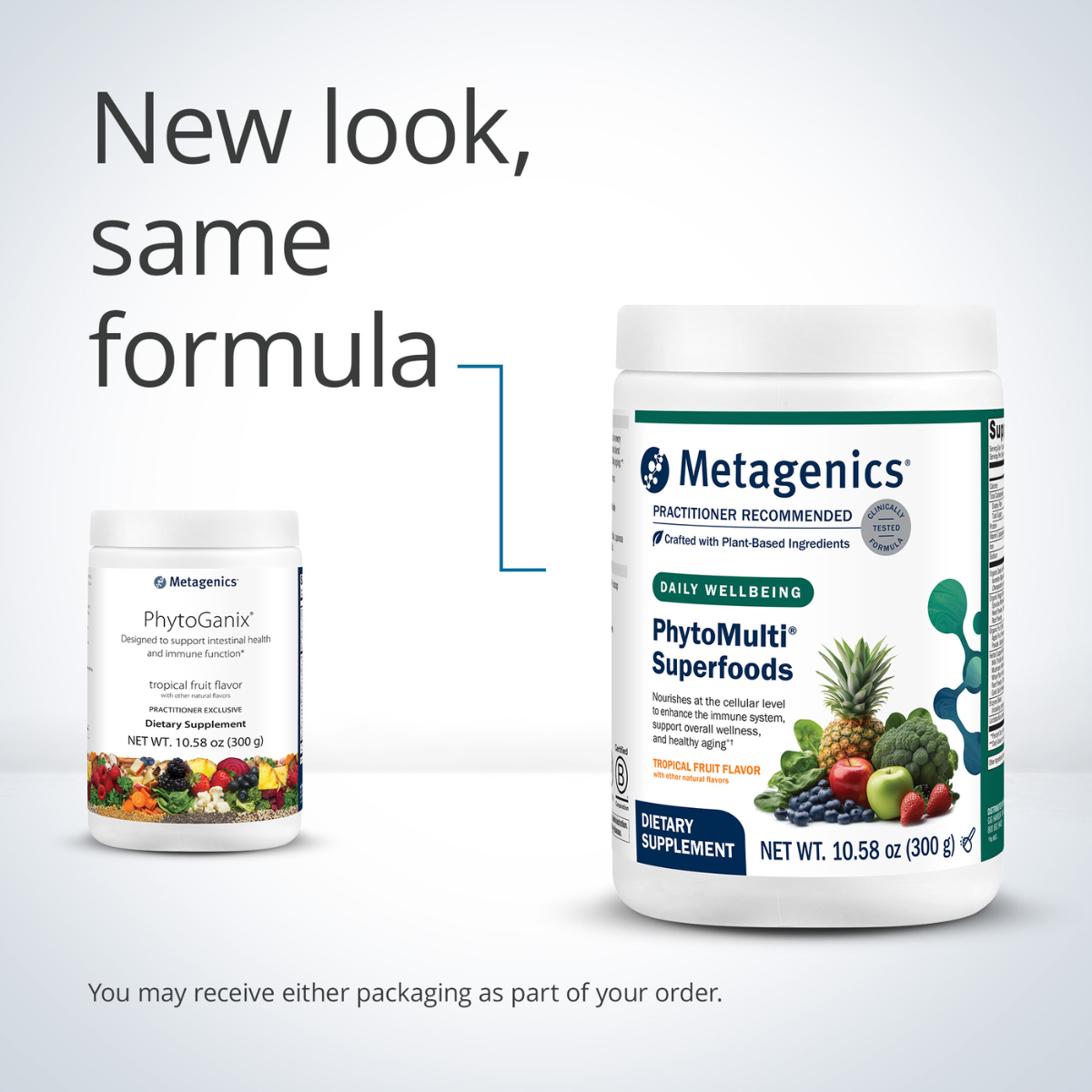 PhytoMulti Superfoods (formerly Phytoganix Tropical Fruit Canister) by Metagenics