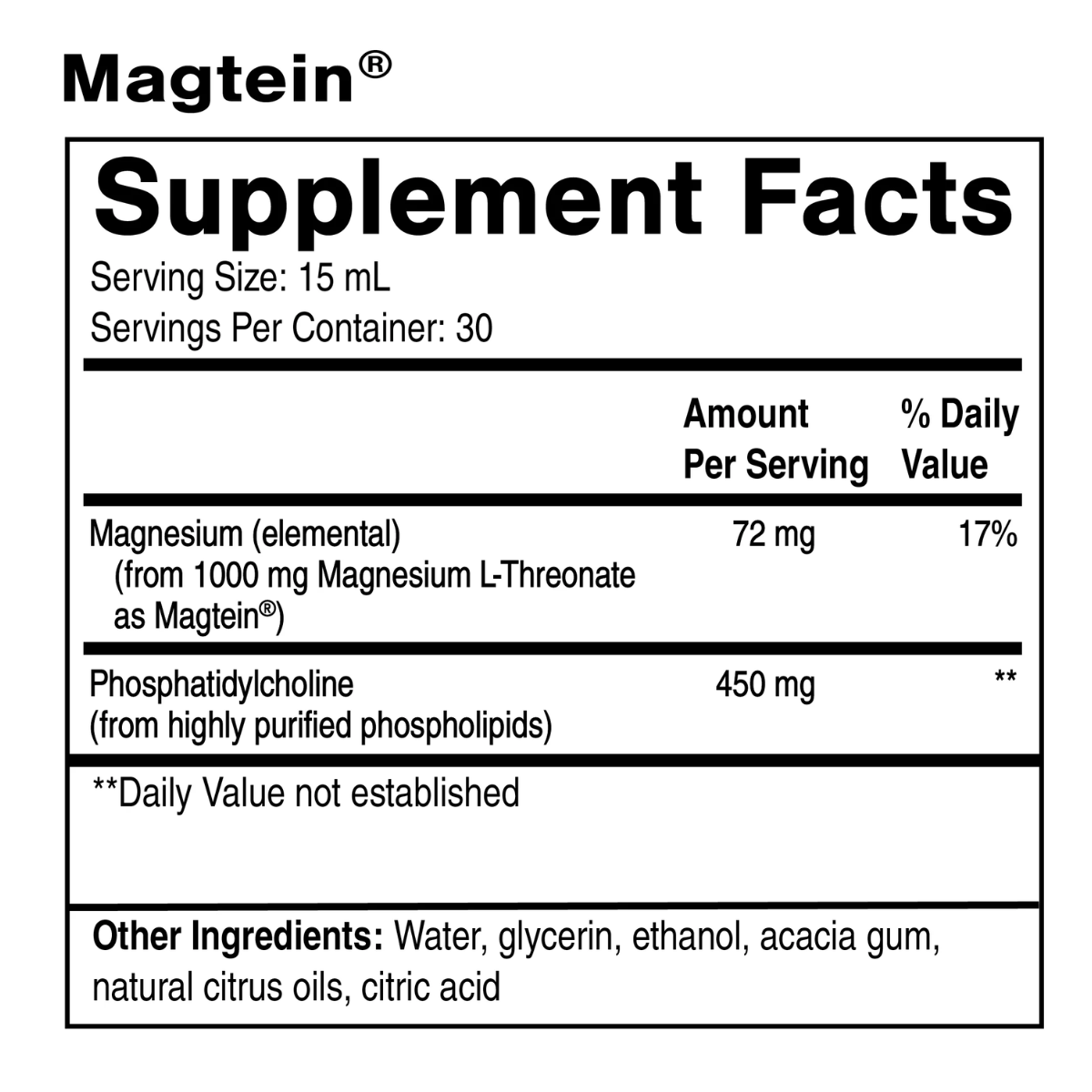 Liposomal Magtein by QuickSilver Scientific