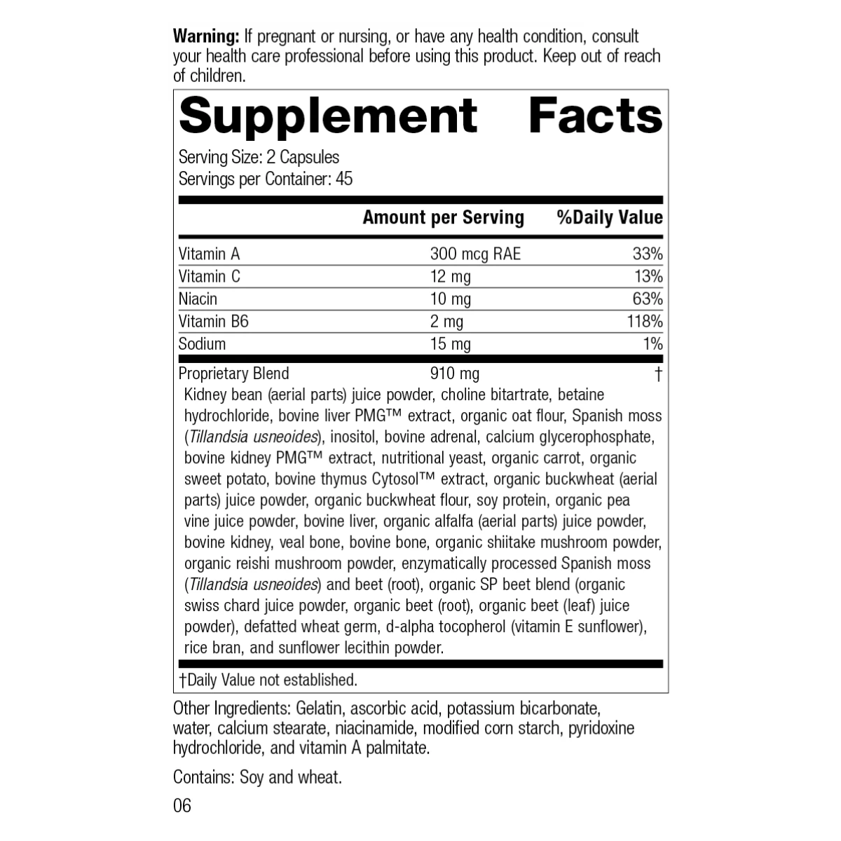 Albaplex (90 capsules) by Standard Process