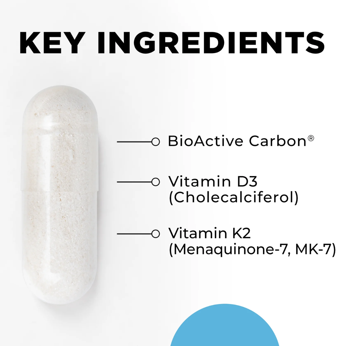 D3+K2 Pro by CellCore Biosciences Key Ingredients