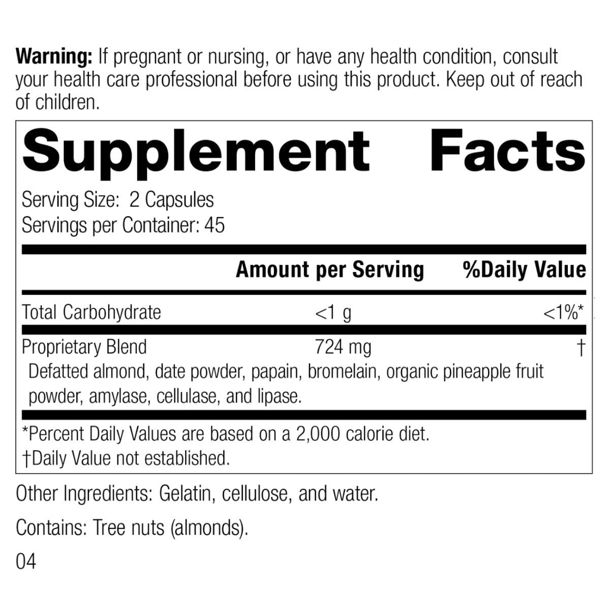 Zymex II (90 capsules) by Standard Process