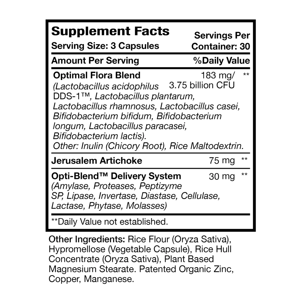 Optimal Flora Plus 90 ct by Optimal Health Systems