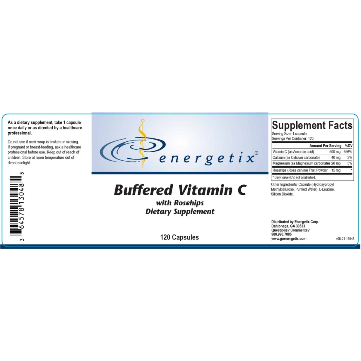 Buffered Vitamin C with Rosehips by Energetix