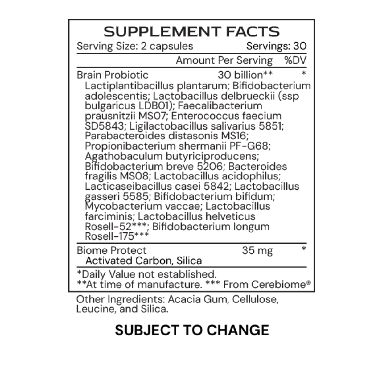 Neuro µBiomic (formerly NEURO BYOME) by Alimentum Labs