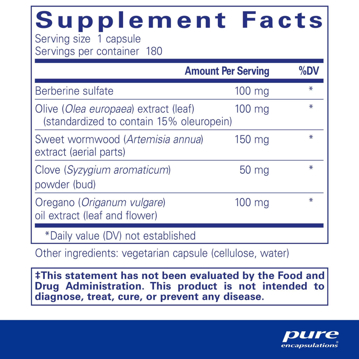 MicroDefense with Oregano by Pure Encapsulations (180 Capsules)