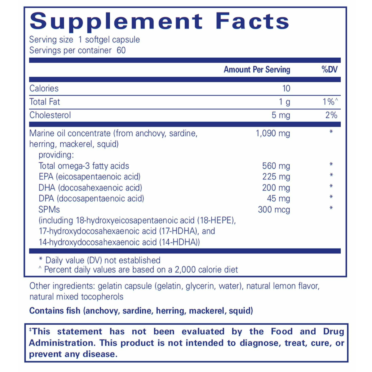 Pro-Resolve Omega 60 softgel capsules by Pure Encapsulations