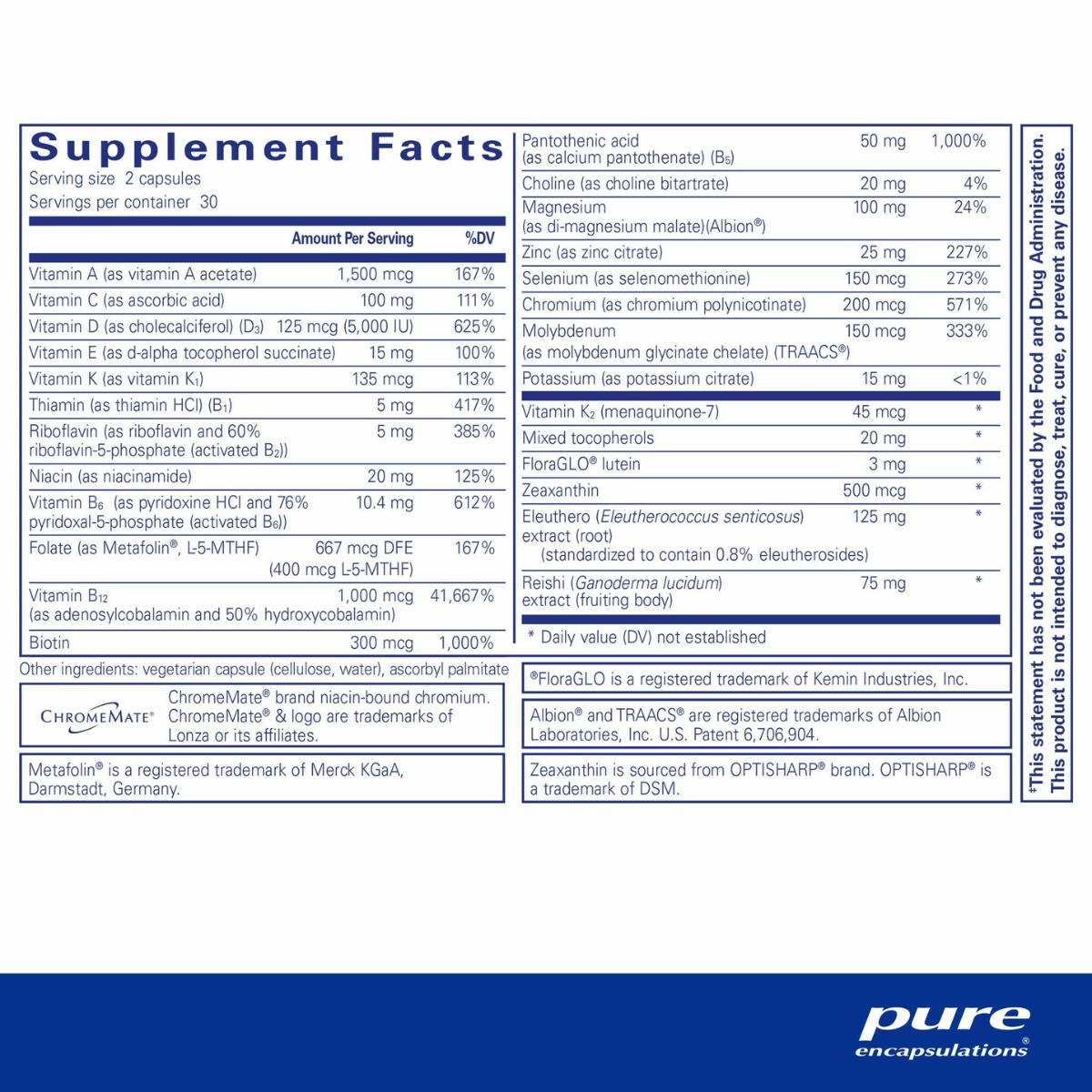 PureResponse Multivitamin by Pure Encapsulations