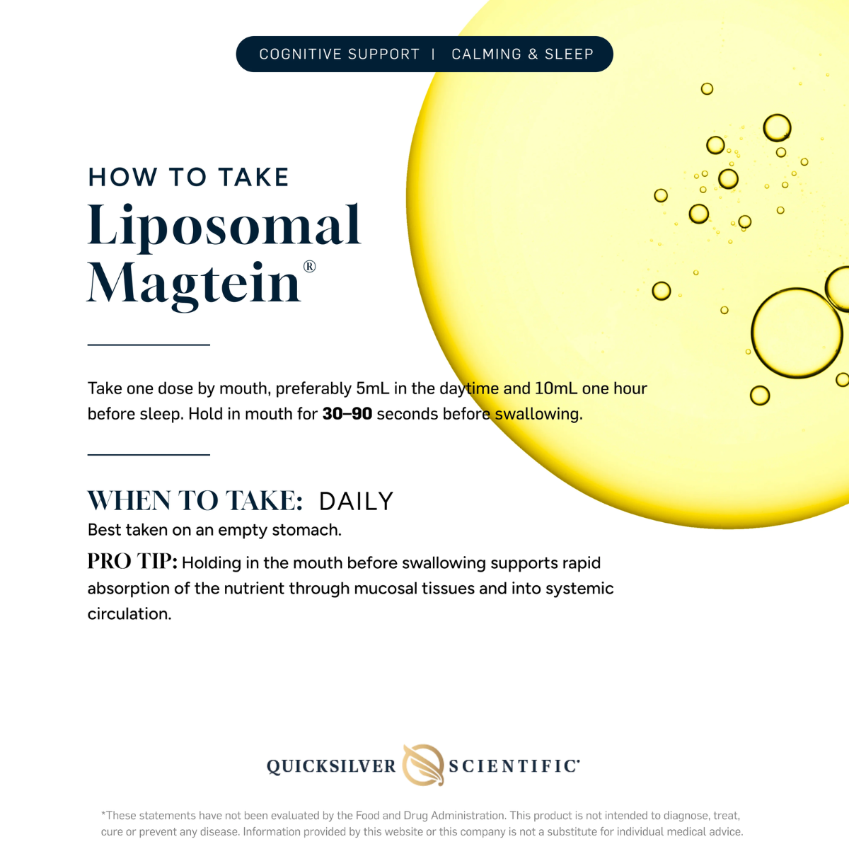 Liposomal Magtein by QuickSilver Scientific Liposomal Magtein by QuickSilver Scientific