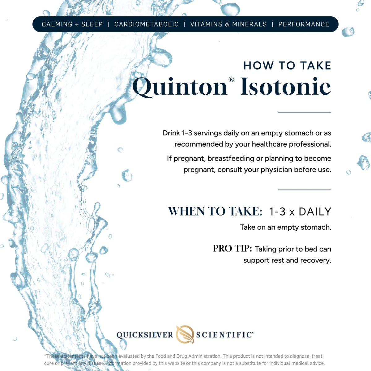 Quinton Isotonic 30 Ampoules by Quicksilver Scientific how to take