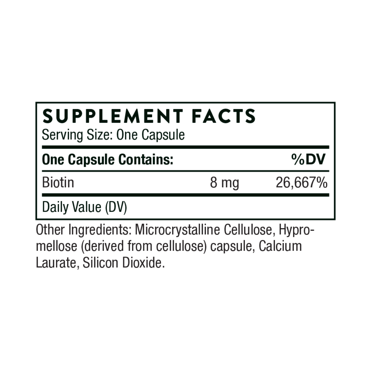 Biotin (Previously Biotin-8) Thorne Research