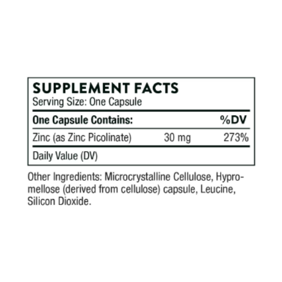 Zinc Picolinate 30mg by Thorne