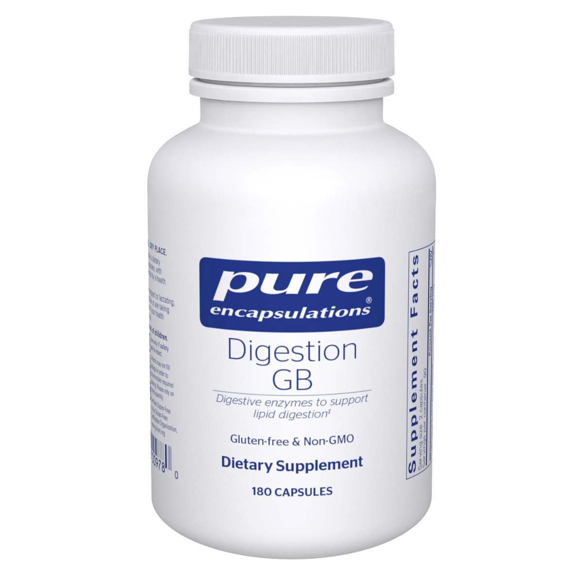 Digestion GB 180 capsules by Pure Encapsulations