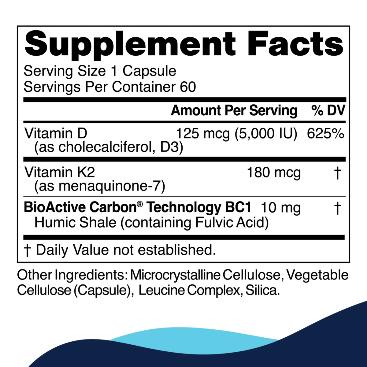 D3+K2 Pro by CellCore Biosciences Ingredients