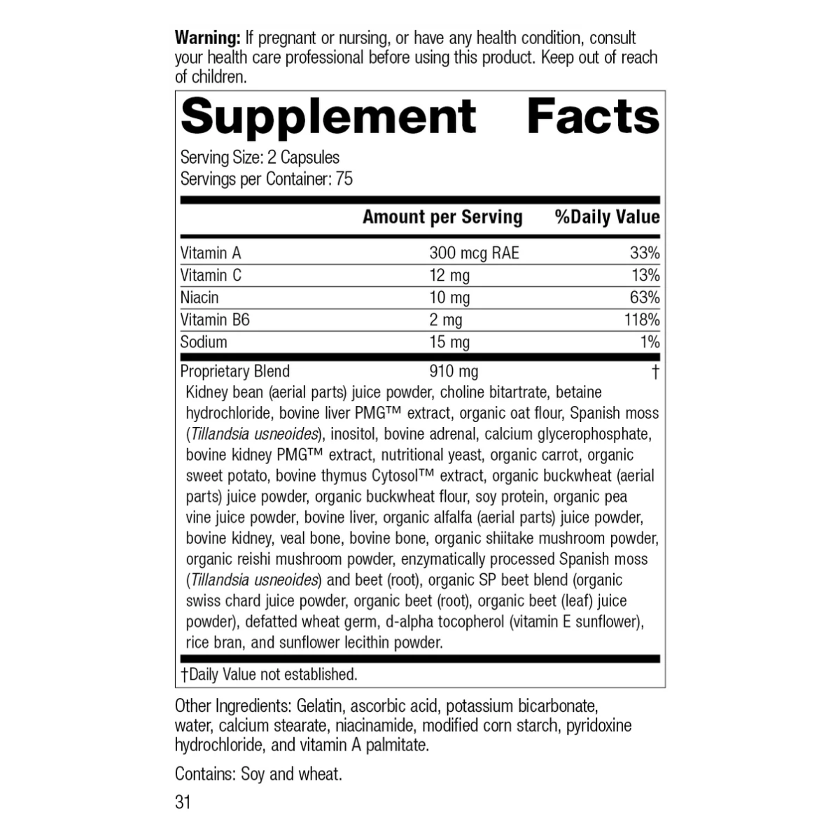 Albaplex (150 capsules) by Standard Process