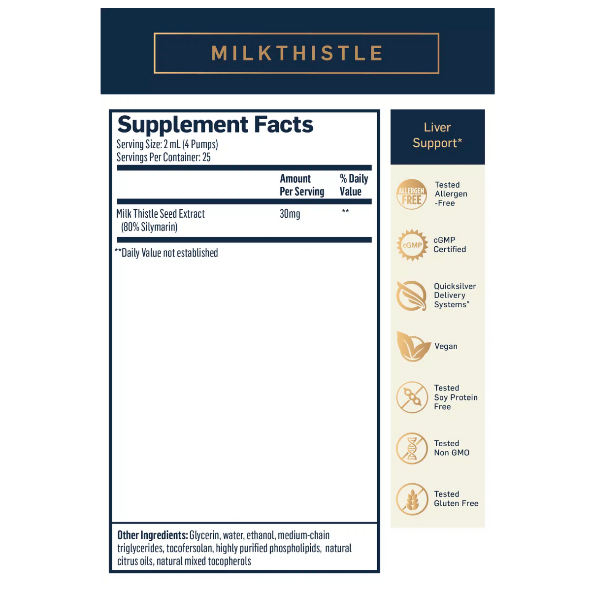 Milk Thistle by QuickSilver Scientific