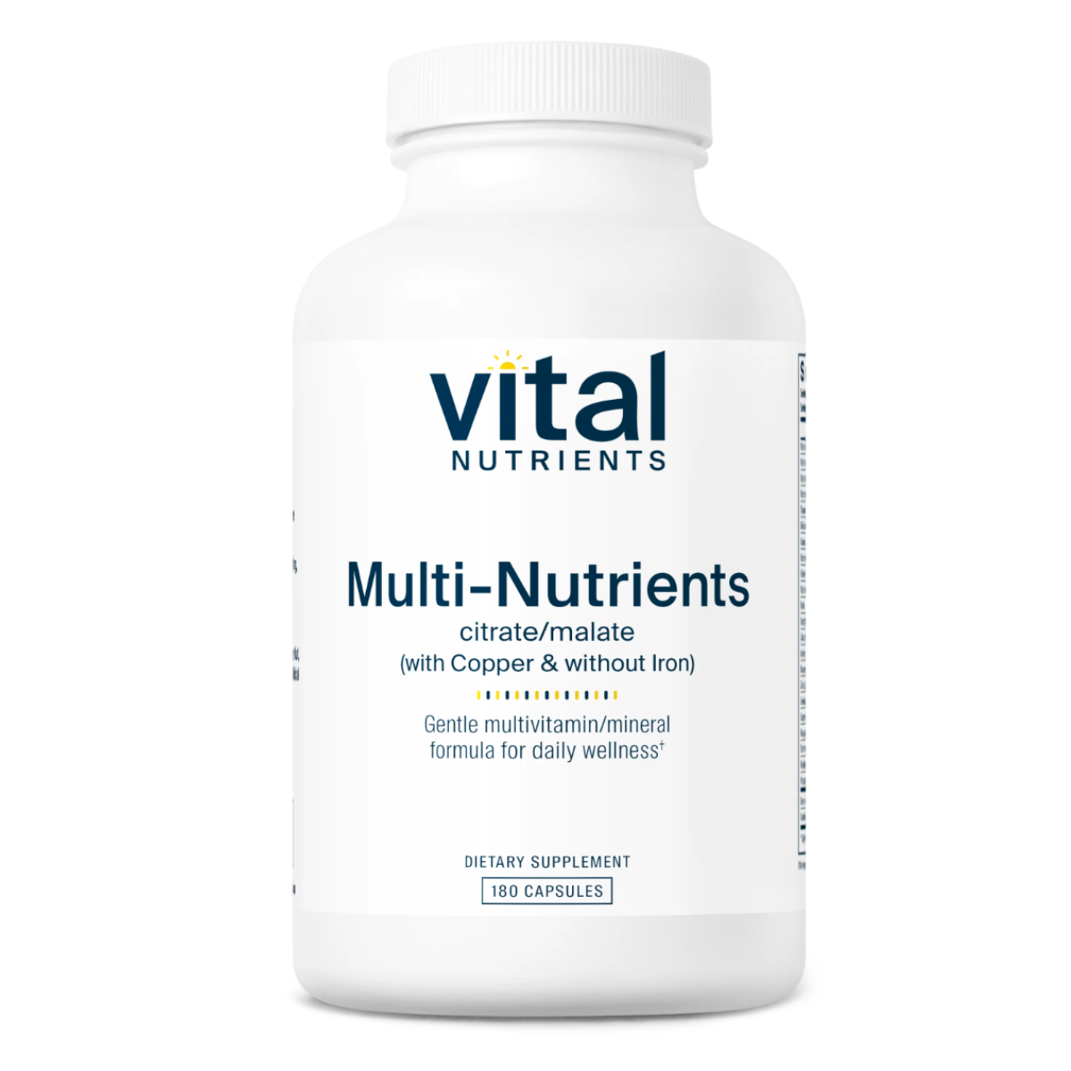 Multi-Nutrients 2 Citrate/Malate Formula (with Copper & without Iron) by Vital Nutrients