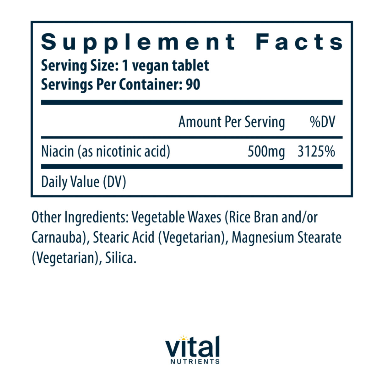 Niacin by Vital Nutrients