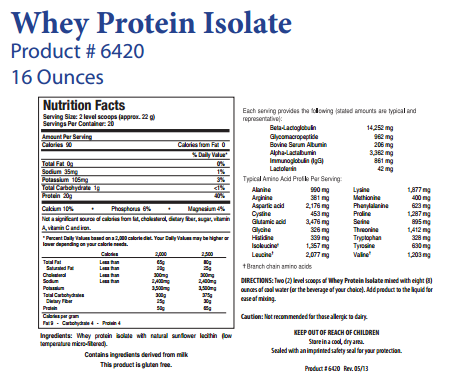 Whey Protein Isolate by Biotics Research