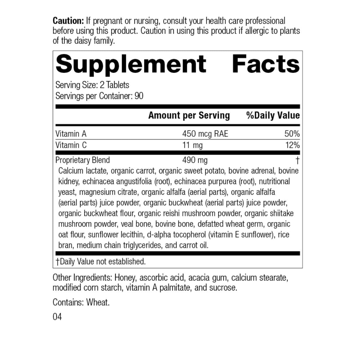 Cataplex A-C (180 tablets) by Standard Process