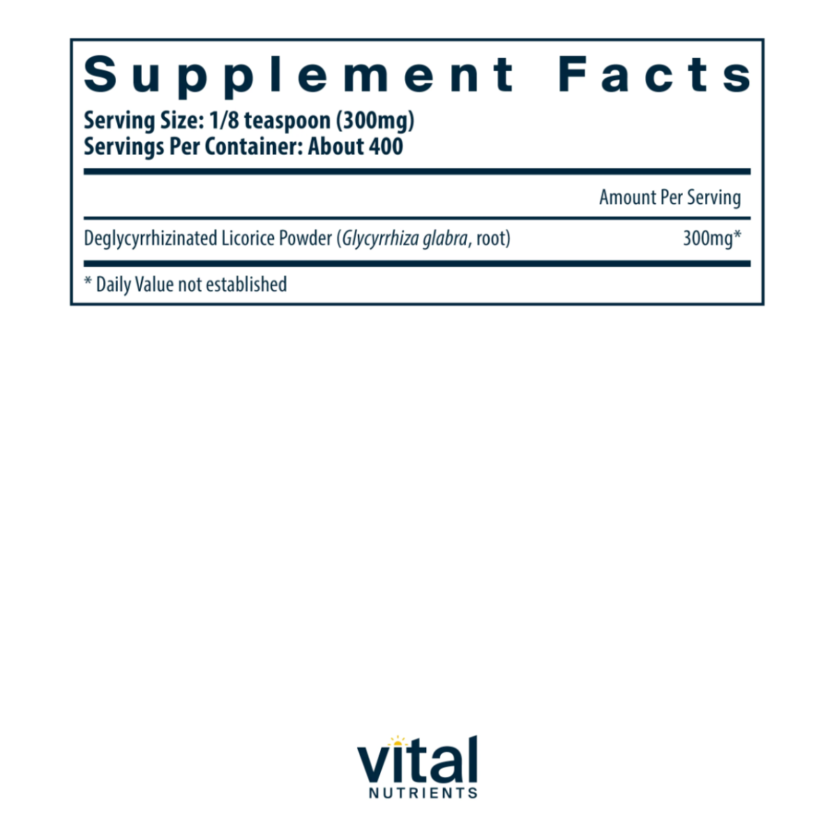 DGL Powder by Vital Nutrients