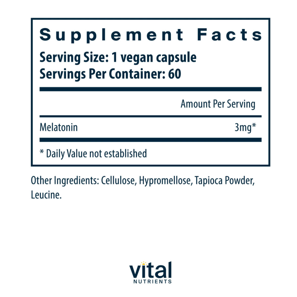 Melatonin 3mg by Vital Nutrients