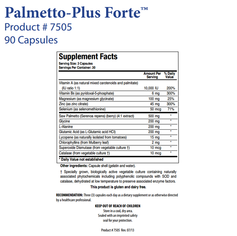 Palmetto-Plus Forte by Biotics Research
